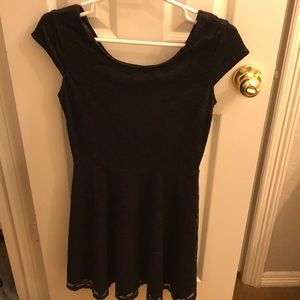 Black skater dress